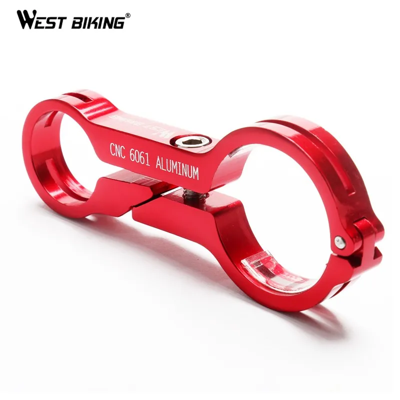 WEST BIKING карбоновая велосипедная ручка удлинитель крепление ЧПУ Алюминиевый расширитель держатель светильник держатель для компьютерной лампы зажим 31,8 мм