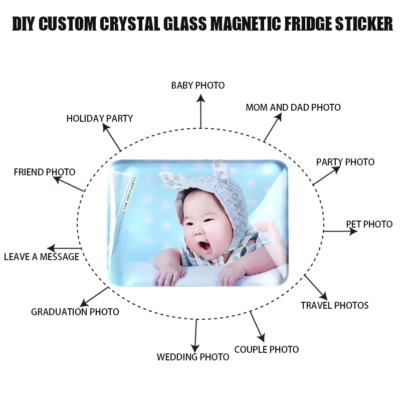 Персональные магниты на холодильник заказ наклейка 1 шт. магнит для ваших любимых