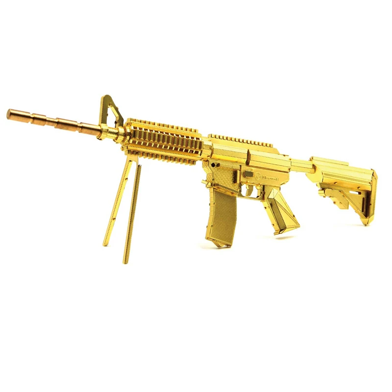 M4A8 модель карбина своими руками лазерная резка головоломка 3D нано металлическая