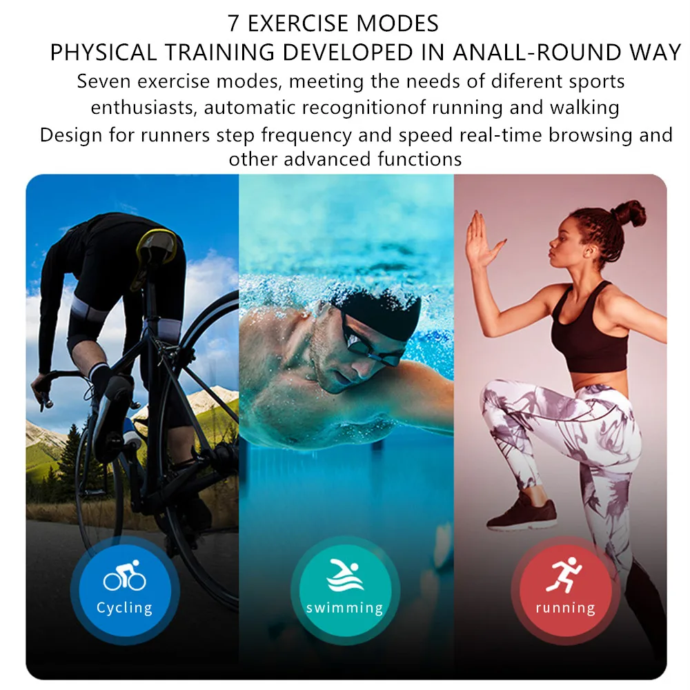 Водонепроницаемые Смарт-часы BM88 IP68 пульсометр тонометр фитнес-трекер для Android IOS