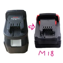 Mt20Ml Battery Converter Adapter For Makita 18V/20V Li-Ion Battery Bl1830 Bl1860 Bl1815 For Milwaukee M18 Li-Ion Battery