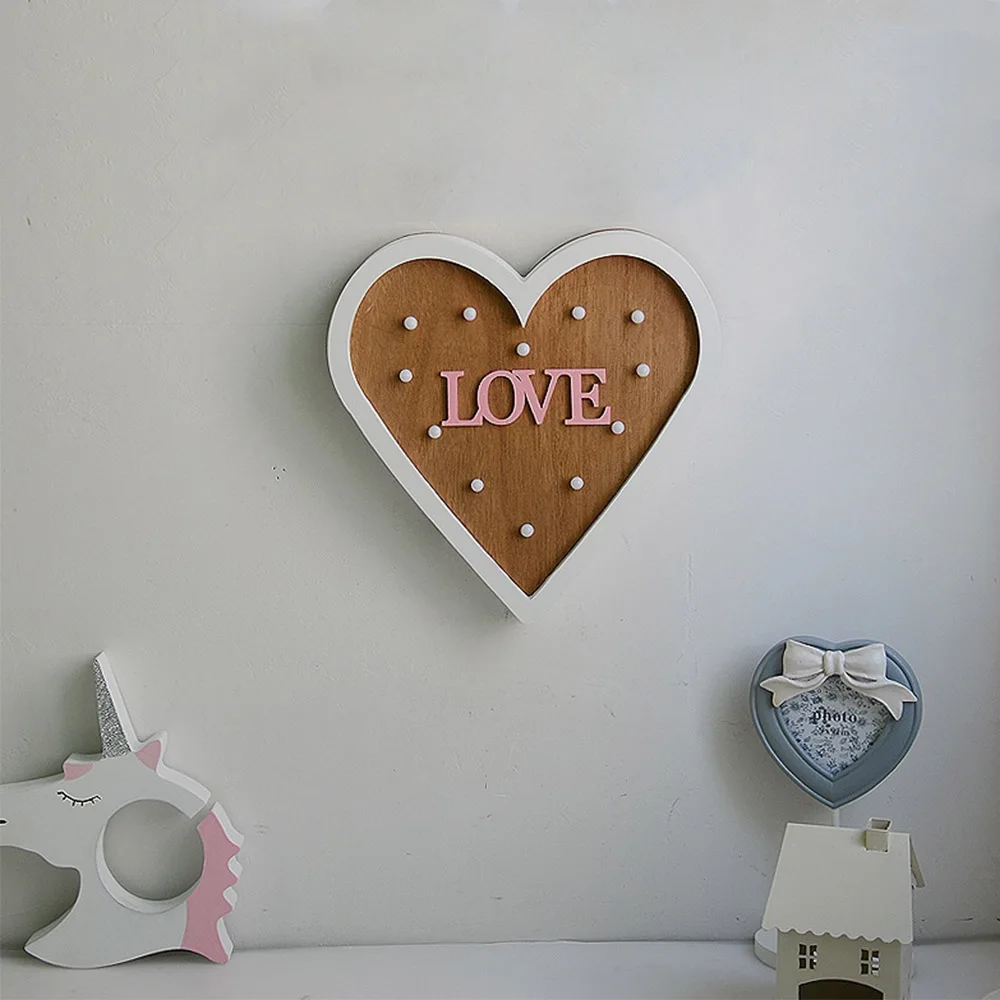 День Святого Валентина 3D Marquee LOVE Letter светодиодные лампы Романтические Настенные