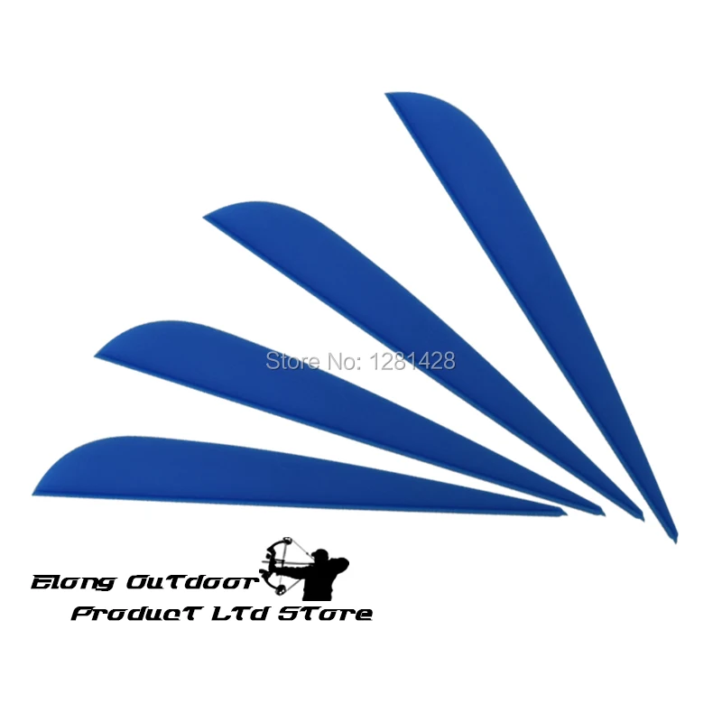 100 шт. 4 &quotс круглыми спинками ТПУ Пластик флюгер Флетч подставка для установки