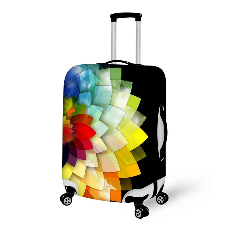 

Портативный дизайнерский мягкий чехол для чемодана эластичный чехол Специальная художественная цветная ткань 18-30 дюймов