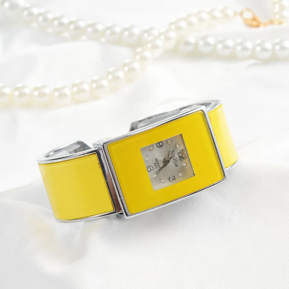 Fashion Bracelet Watch Cute Women's Watches Ladies Yellow Wrist Watches Clock relogio feminino bayan kol saati zegarek damski