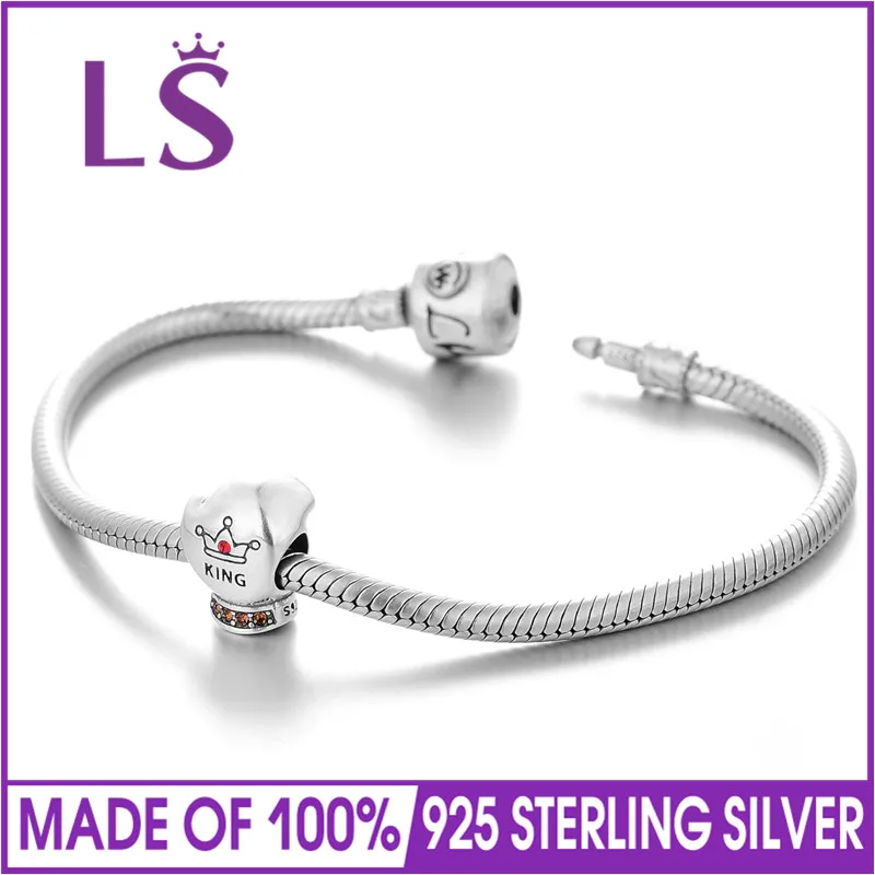 LS Новый женский подарок на Пасху Bijoux En Argent 925 король перчаток Шарм подходят змея