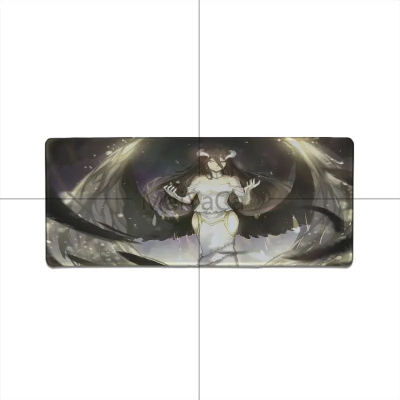 Lock Edge 30X90cm MaiYaCa японский персонаж аниме Overlord персонажи Albedo Nazarick резиновый коврик для мыши анти-с блокировкой скольжения клавиатура коврик стол коврик большой коврик для мыши - Цвет: Lock Edge 30X90cm