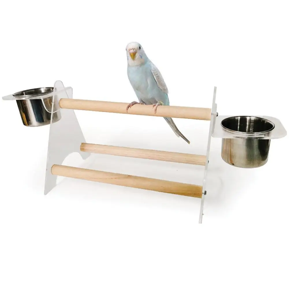 

HobbyLane Pet Grinding Claws Toy Triangular Stand Racks for Small Medium Parrots