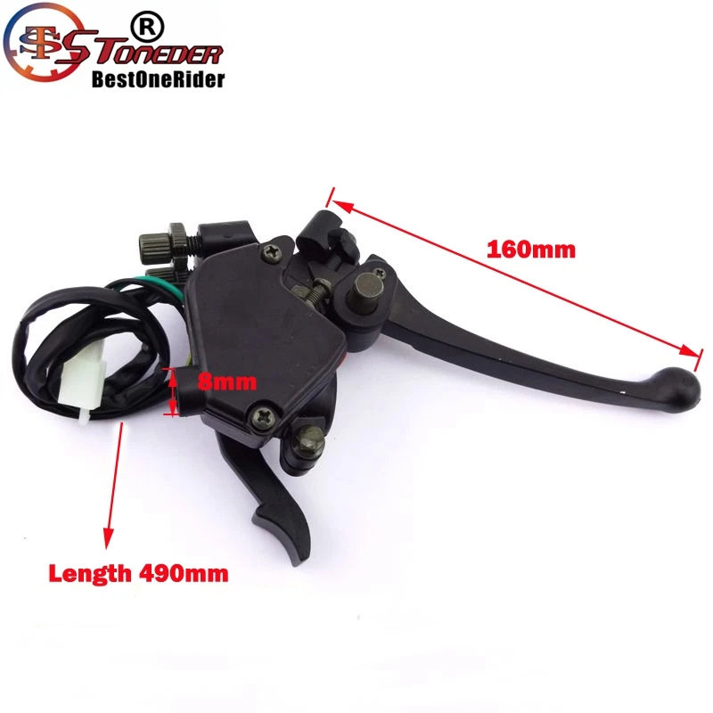 STONEDER 7/8'' Double Handle Brake Lever Thumb Throttle For Chinese ATV Quad 50cc 70cc 90cc 110cc 125cc Kazuma Roketa | Автомобили
