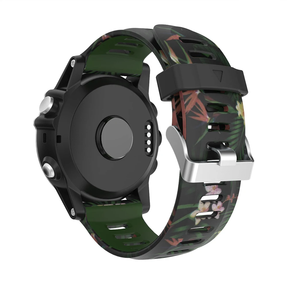 Силиконовый ремешок для Garmin Fenix5 X, Смарт-часы с камуфляжным принтом, ремешок для Garmin Fenix3 HR, браслет, аксессуары, браслет