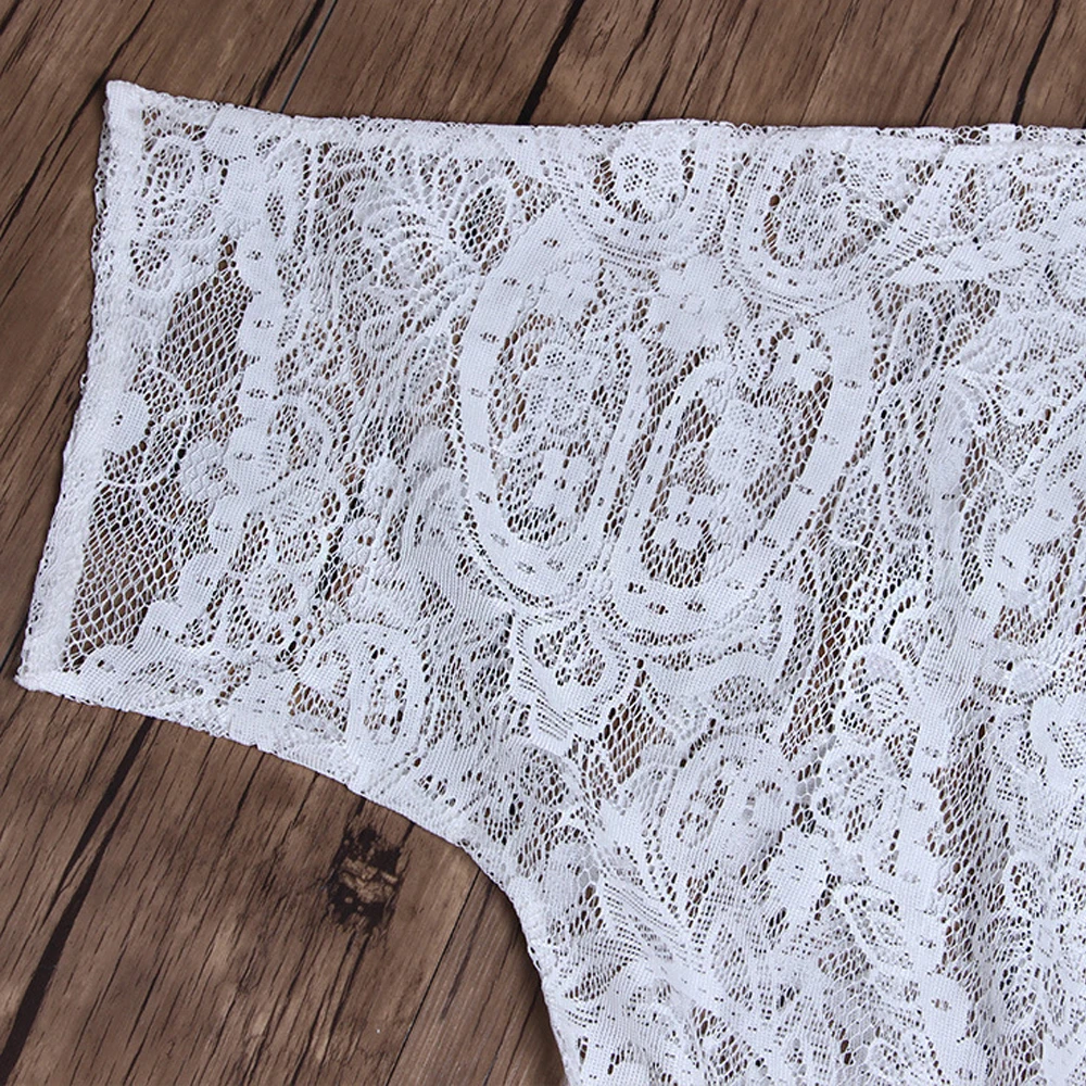 Dress Beach Lace Long Bikini Cover Up Bathing Suit Wear For Women 2018 Outings BK39007 |
