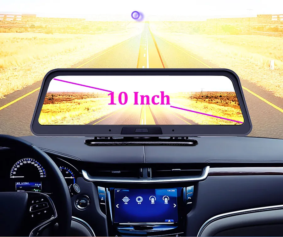 WHEXUNE 10 дюймов 4G ADAS Автомобильный видеорегистратор камера Wifi Android gps навигация 1080P Авто видео регистратор видеорегистратор парковочный монитор