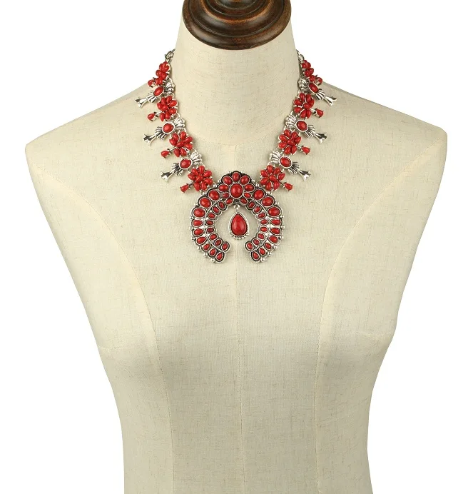 Классическое Античное Ожерелье в форме цветка тыквы массивное ожерелье с