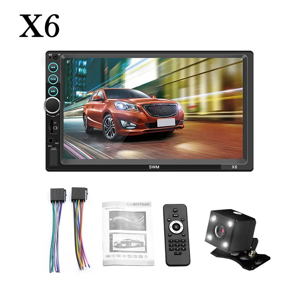 Автомобильный плеер Android IOS HD 7 &quot2 Din MP5 Bluetooth Сенсорный экран Универсальный Авто