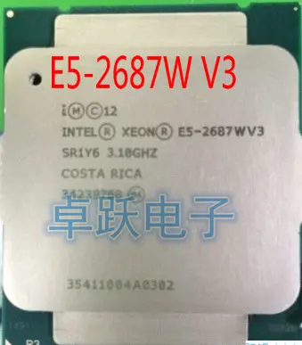 E5-2687WV3 Intel Xeon E5 2687WV3 3,1 ГГц 10-ядерный Натяжной канат длиной 25 м Кэш E5 2687W V3 FCLGA2011-3 160W