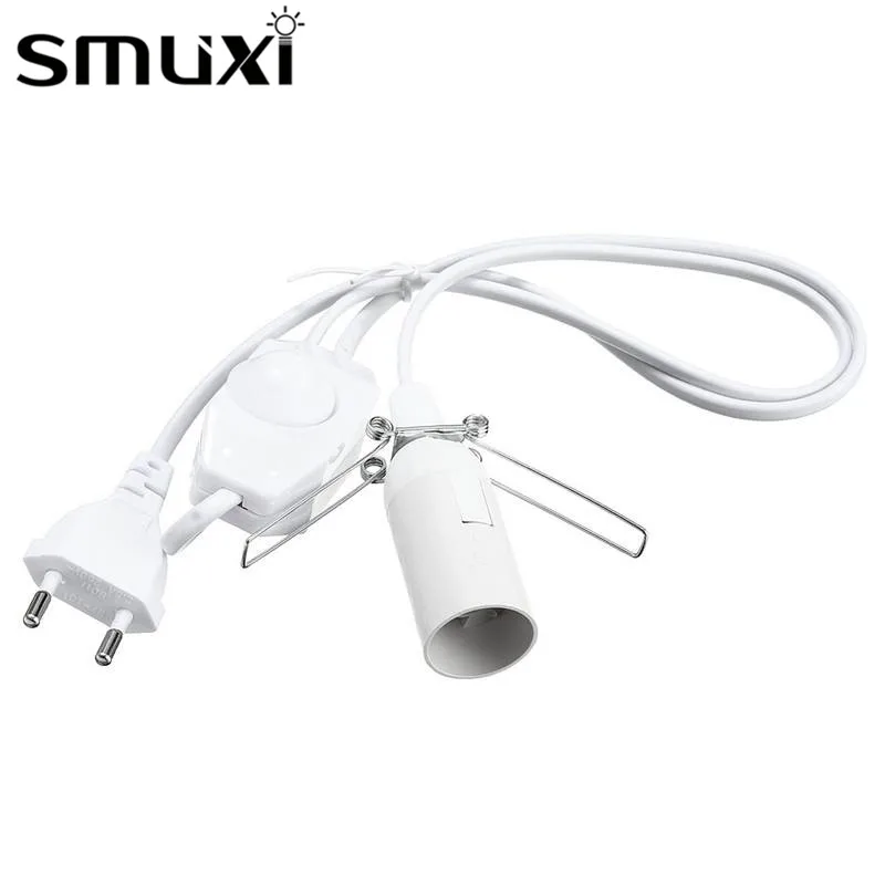 Подставка для лампы белая/черная 1/1 2/1 8/2 м E14|e14 lamp base|lamp baseswitch power cord |