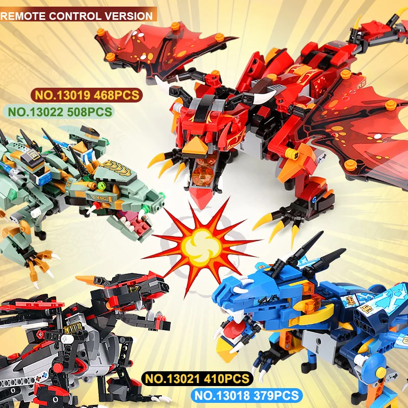 

Yeshin 13018 13019 13021 13022 The Thunder Dragon Storm Dragon Lord War Dragon Kungfu Dragon Set Building Blocks Bricks Kid Toys