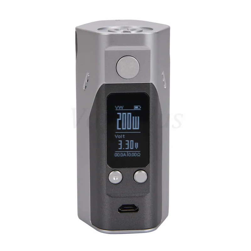 Оригинальный Wismec рел RX200S коробка мод 200 Вт TC E Cig с теорией RTA атомайзер комплект