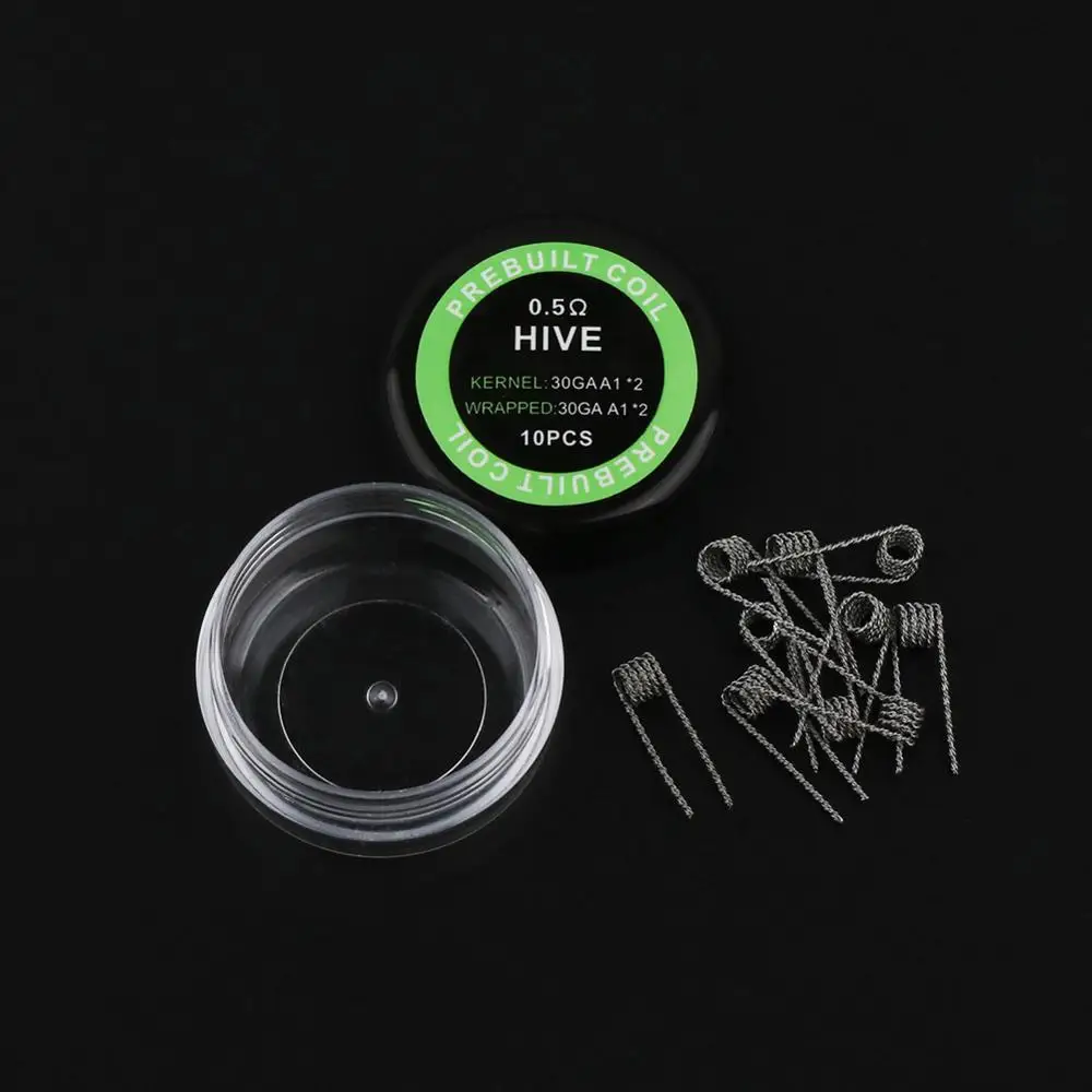 HIVE 0.5 A1 готовые катушки провод сопротивления нагрева QUAD HIVE с сопротивлением Тигр Fused Clapton с сопротивлением Alien катушки из витой пары RDA распылитель Vape готовых Обёрточная бумага провод - Цвет: HIVE 0.5