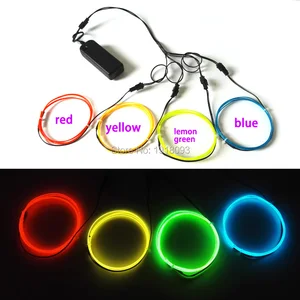 Горячая 1,3 мм 1 м 4 шт. электролюминесцентный провод EL провода светильник-Набор для творчества, обучающая игрушка, компании mlight, работающая при холодной светильник для украшения одежды