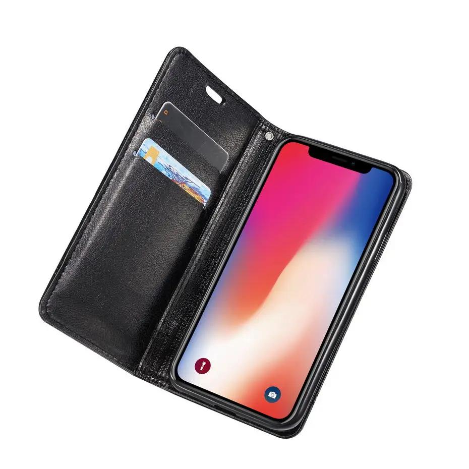 Чехол Desyner для iPhone 10X8 7 6 Plus 6s 5 5s SE Магнитный кожаный чехол бумажник телефона кобура