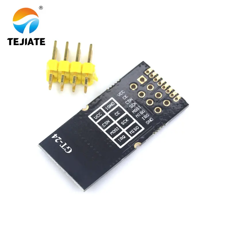 GT-24 SMD Digital Wireless Module 2.4G NRF24L01 PA LNA Industrial Grade 1100M Long Distance With Non-welding Pin | Электронные
