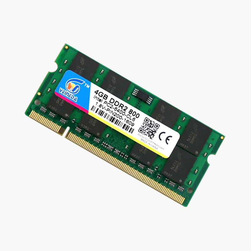 VEINEDA DDR2 Ram 1 gb/2 gb/4 gb Memoria 4gb ddr2 533 667 800MHz Sodimm 2gb ddr 2 800 PC2-6400 для ноутбука Mobo | Компьютеры и