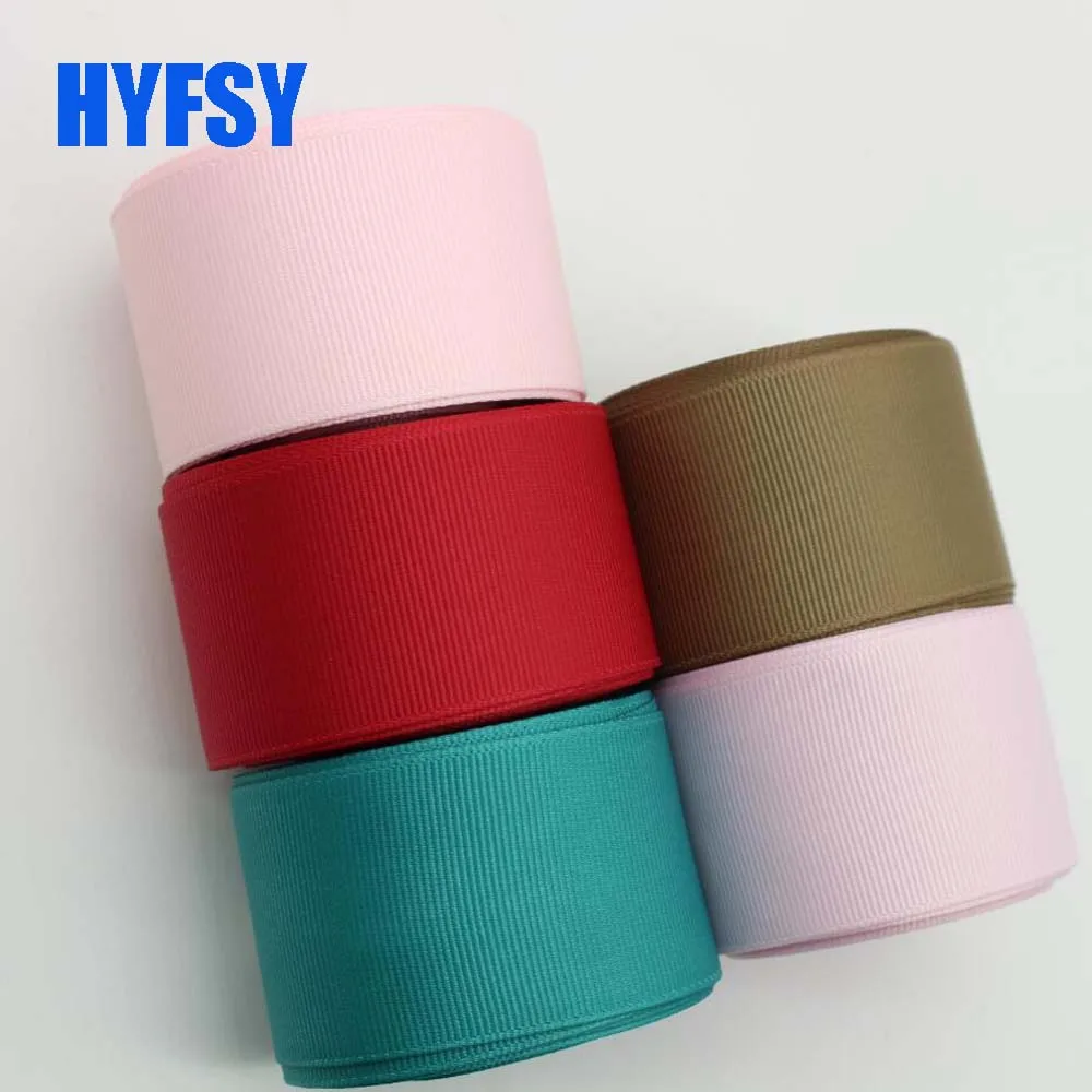 Hyfsy 10023 38 мм двойная лента 10 ярдов DIY волос Лук Одежда с материалами подарочная