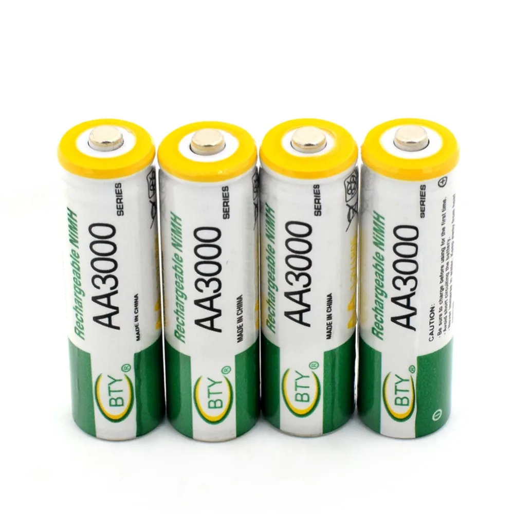 Сменные литий-полимерные аккумуляторы Li-Po Ni-MH BTY AA LR6 HR6 3000mAh Ni-MH многоцелевой аккумулятор