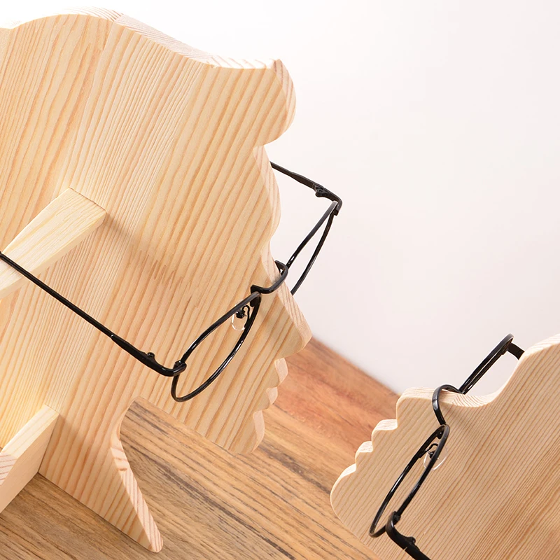 Высококачественная подставка для очков из массива дерева держатель