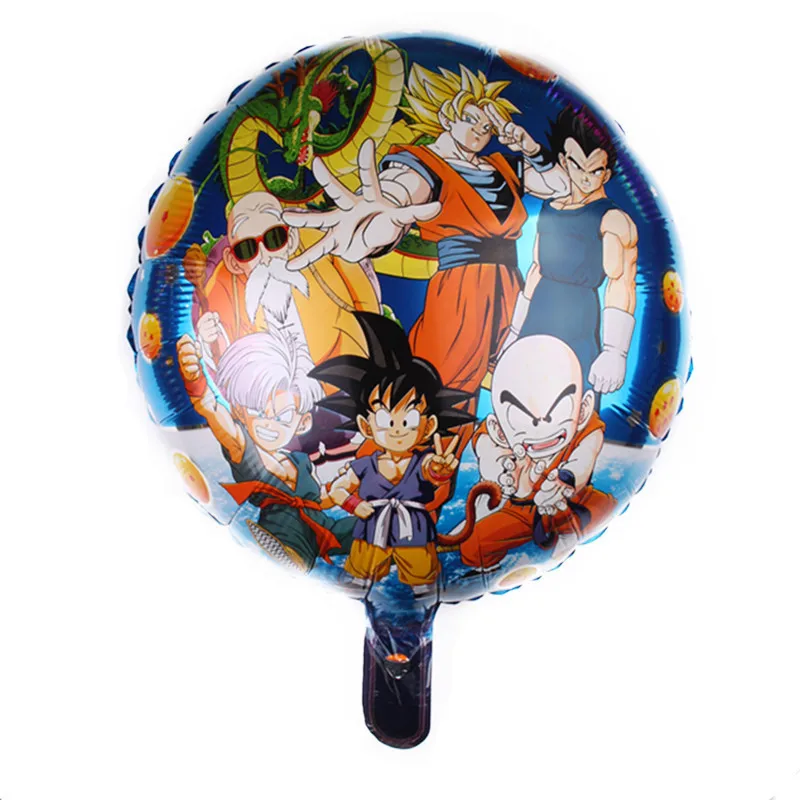 Goku Dragon Ball Z украшения на день рождения набор воздушный шар Холст Картина соломенная бумажная чашка тарелка ткани - Цвет: balloon D
