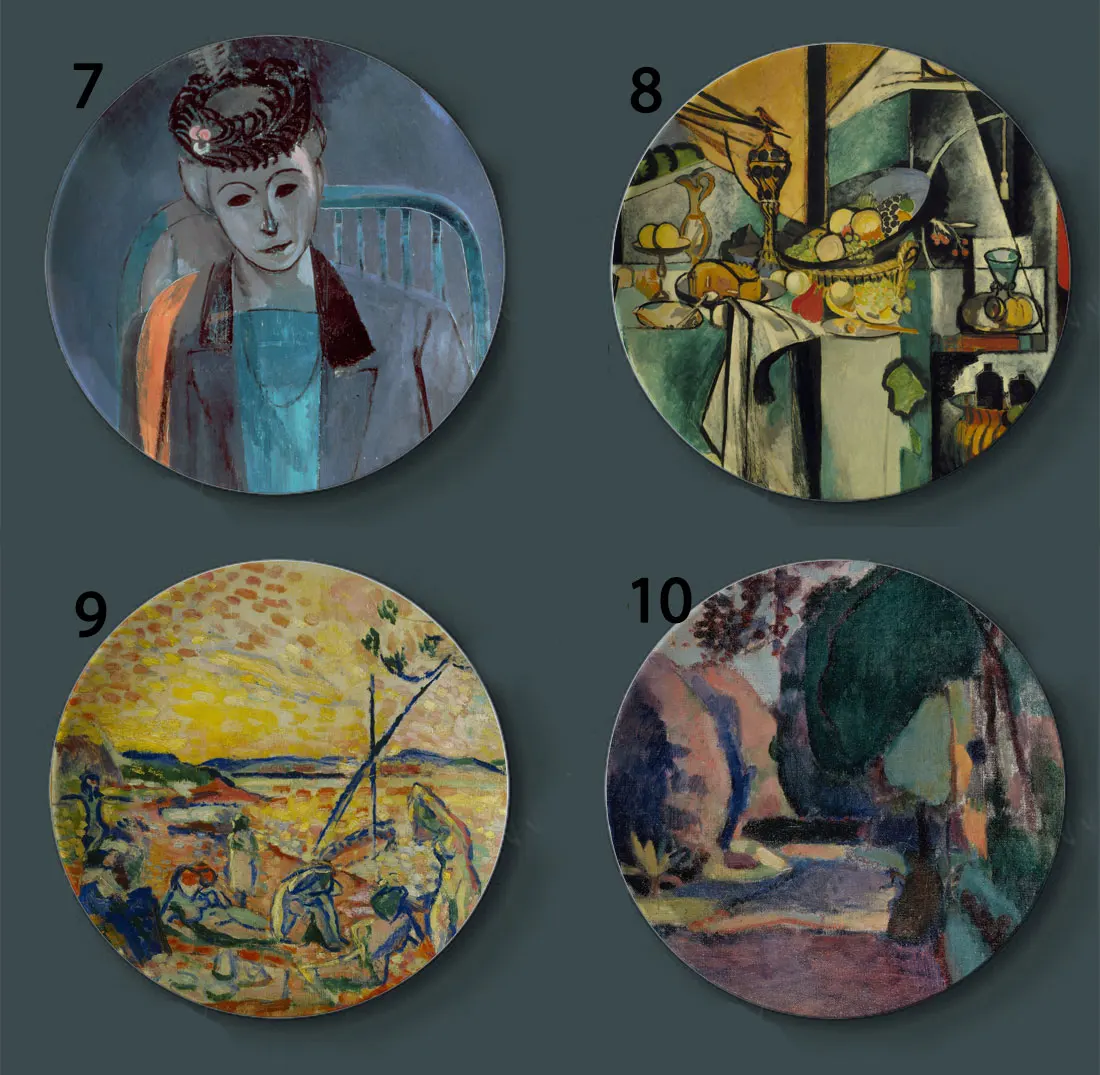 Декоративные тарелки Matisse Керамическая Настенная подвесная тарелка абстрактная