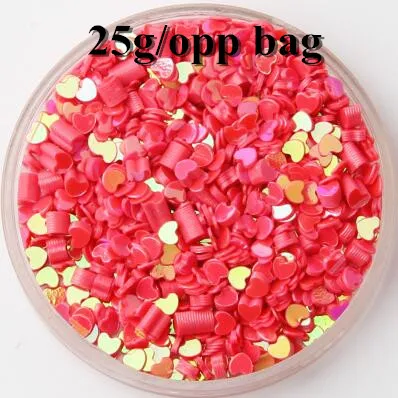 hot pink as photo 25 г 3 мм многоцветный сердце свободные блестки для дизайна ногтей маникюр пудра с эффектом блеска DIY ювелирные украшения, товары для вечеринки 12 видов цветов/лот - Цвет: hot pink as photo