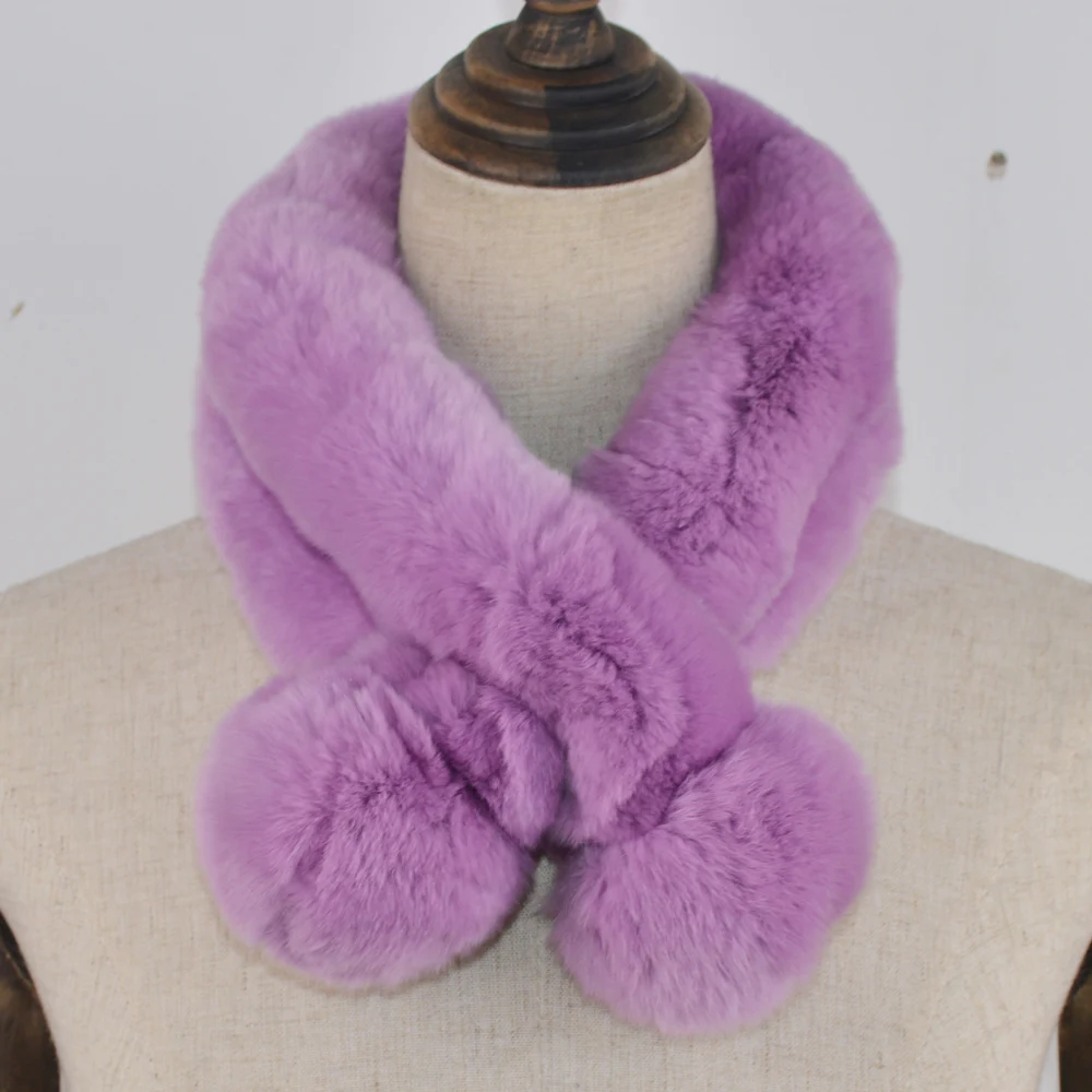 2021 прекрасный Лидер продаж натуральным шарф из меха кролика Рекс женская обувь