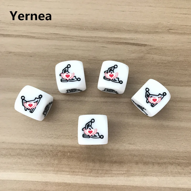Новинка, 2 шт., 20 мм, D6, поверхность, игральные кости, многогранная экшн-игра, игрушка для взрослых, пара, прелюдие, Эротические Кости, набор, Brial, подарок