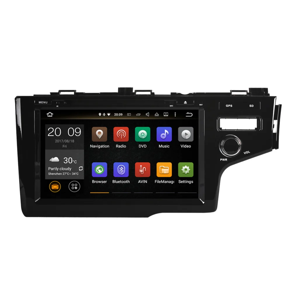 4 ГБ ОЗУ Android 8 0 Восьмиядерный автомобильный DVD видеоплеер для Honda Fit/Jazz