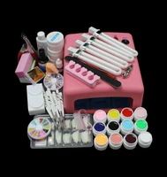hot sale pro 36w uv gel pink lamp 12 color uv gel nail art tool kits sets btt 93