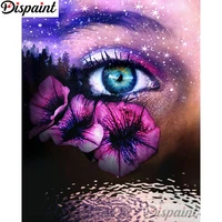 dispaint full squareround drill 5d diy diamond painting flower eye scenery 3d embroidery cross stitch home decor gift a18438