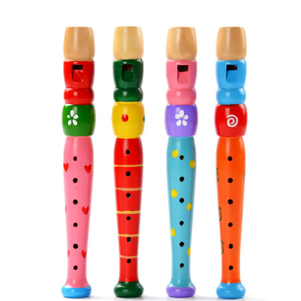 

New Kids Toy Baby Colorful Wooden Trumpet Buglet Hooter Bugle Music Toy Gift for Kids Education Toys for Children Boys Girls