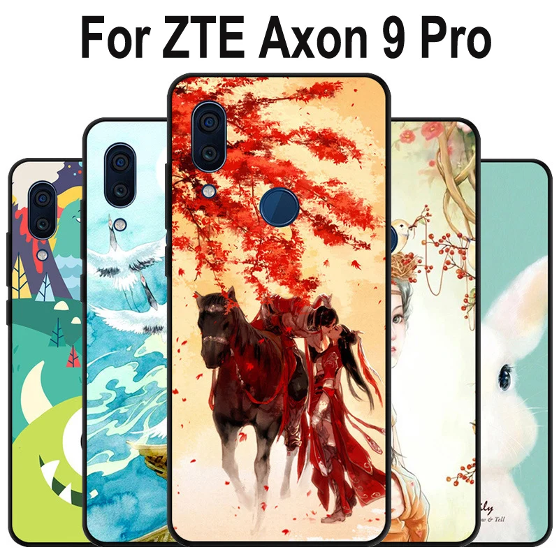 Чехол для ZTE AXON 9 PRO чехол мультяшный Мягкий силиконовый из ТПУ 6 21 дюйма A2019 Pro