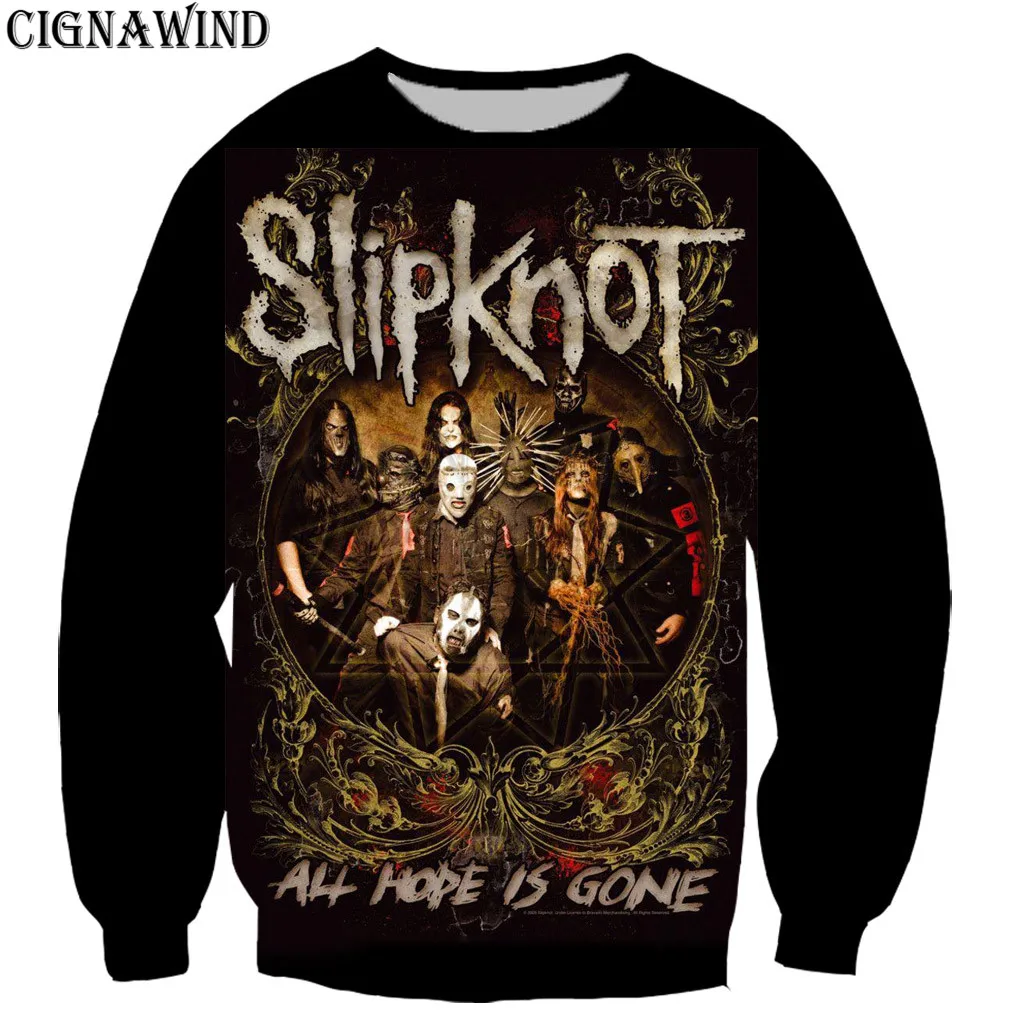 Модный дизайн хип-хоп группа Slipknot Толстовка для мужчин/женщин 3D Принт толстовки кофты повседневные Harajuku стиль уличная одежда топы