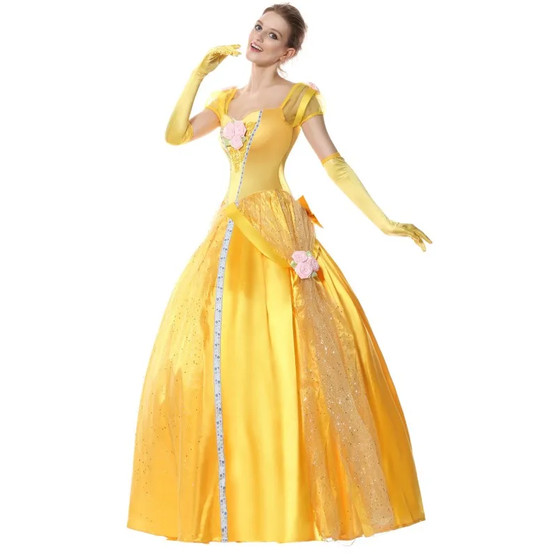 Beauty and the Beast Bell Princess Costume Ballet Fancy Dress Party Cosplay Evening | Тематическая одежда и униформа