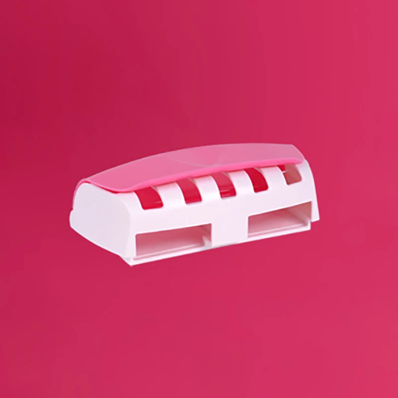 Pink E2 Gunot Настенный Автоматический Диспенсер зубной пасты, для зубной щетки держатель Пластик Аксессуары для ванной комнаты набор зубная паста ленивый диспенсер - Цвет: Pink E2