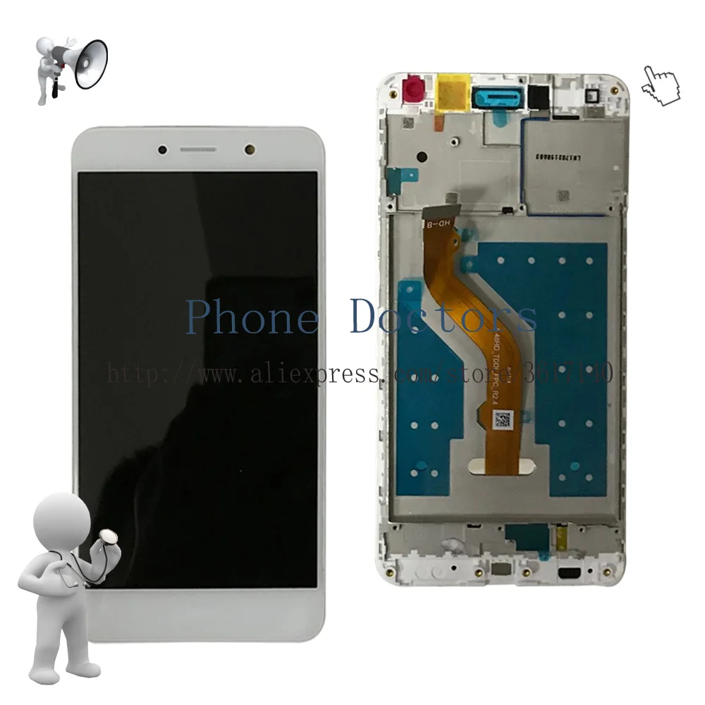 Полный ЖК дисплей + дигитайзер сенсорного экрана в сборе рамка для Huawei Y7 2017 / Prime TRT