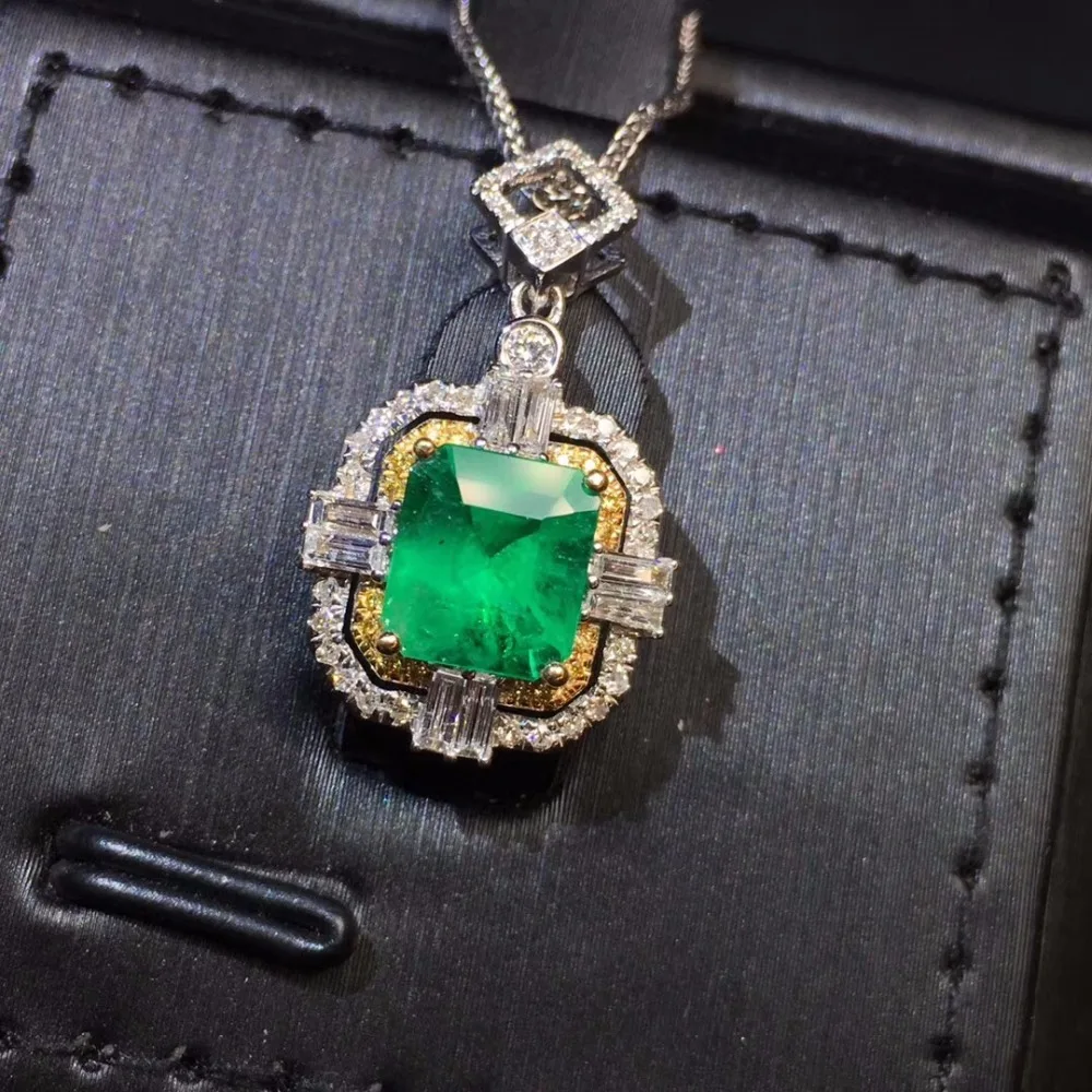 Ювелирные изделия AIGS сертификат Настоящее 18K Белое Золото AU750 натуральный