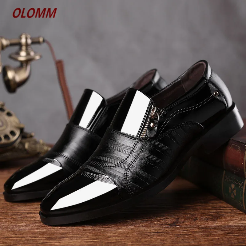 New men's formal business shoes spring and autumn large size casual Korean fashion high quality men | Обувь
