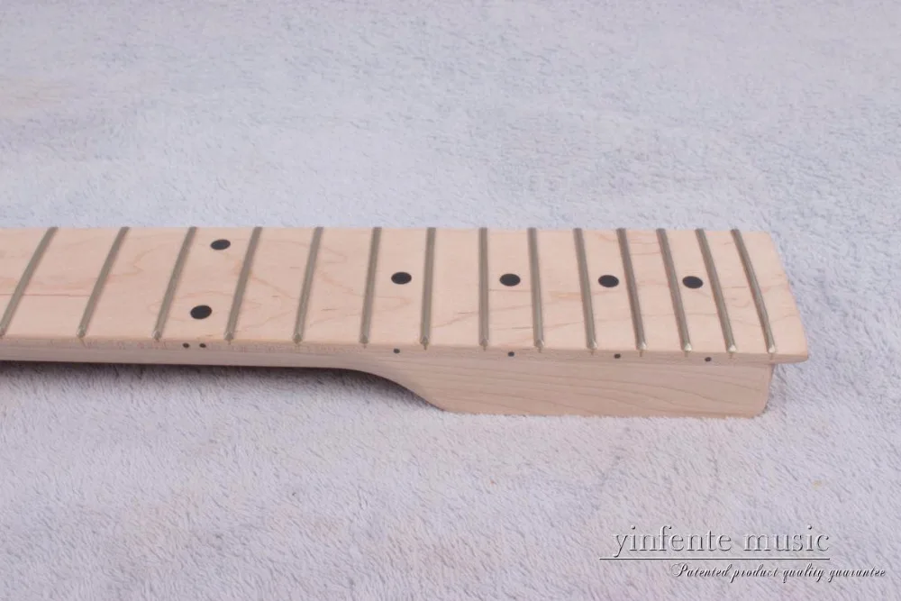 Новый Электрогитара шеи 22 лада 25.5 ''клен гриф анкера Dot Декор № 780|22 frets|guitar neck