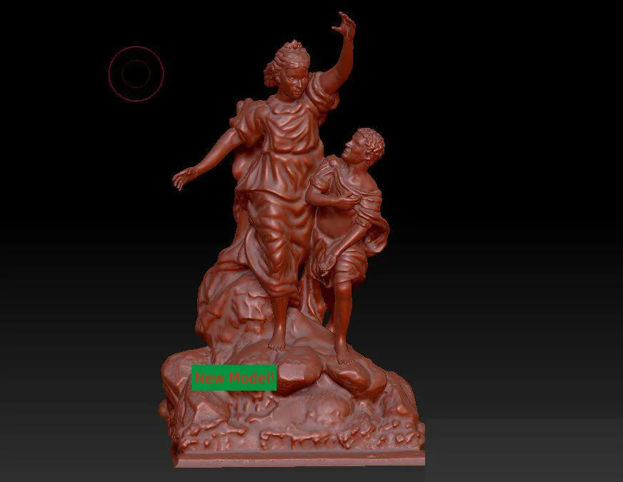 

3D model stl format for cnc machine Ino and Melicertes