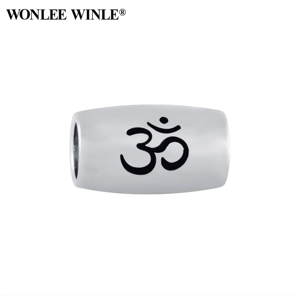 Wonlee Winle 316l цилиндрические узоры для йоги из нержавеющей стали религиозная вера