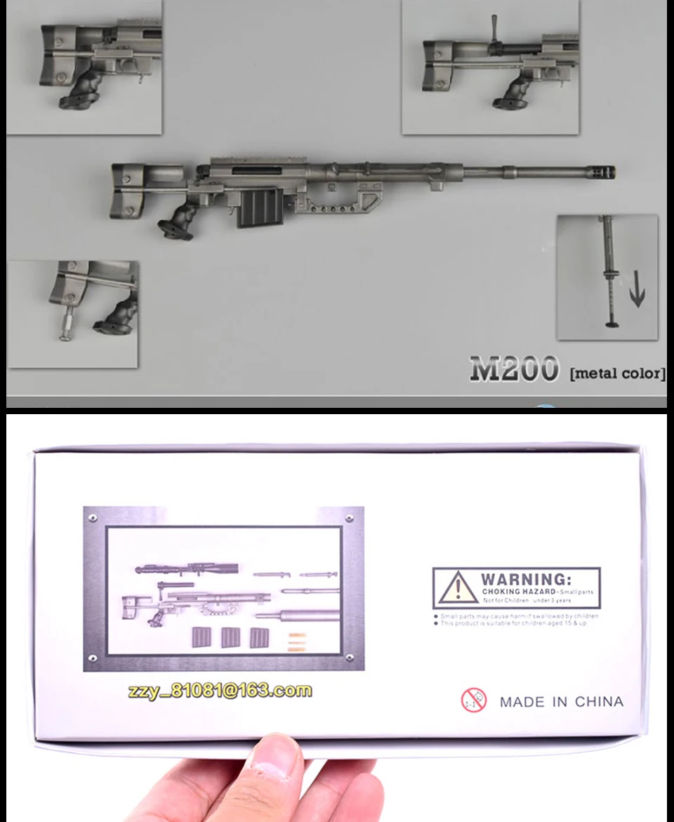 ZYTOYS 1/6 M200 снайперская винтовка, пистолет, модель 1:6, оружие, оружие, пластиковая модель, черный/армейский зеленый/Cam cheytac m200, винтовка m200